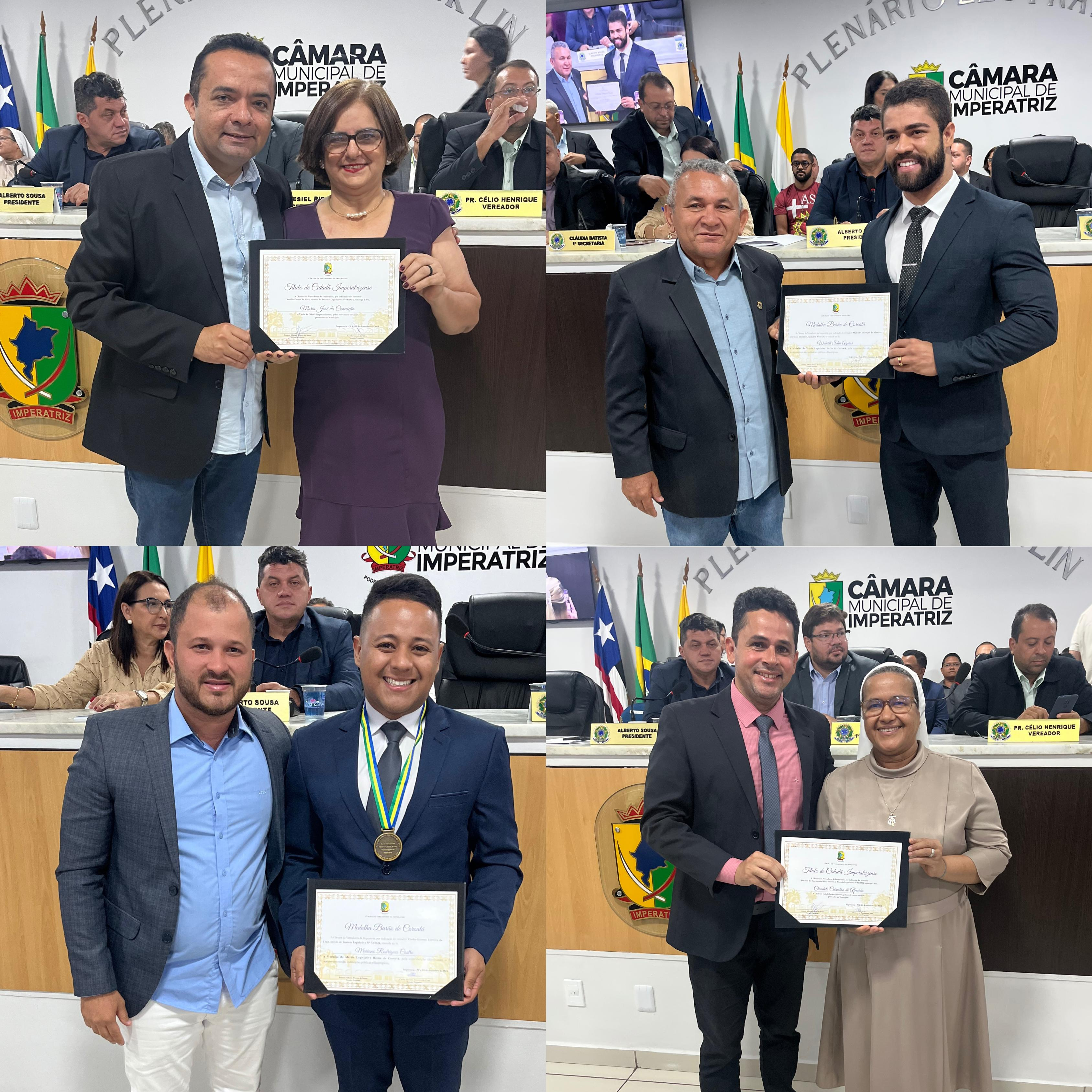 Câmara Municipal de Imperatriz realiza sessão solene para entrega de honrarias