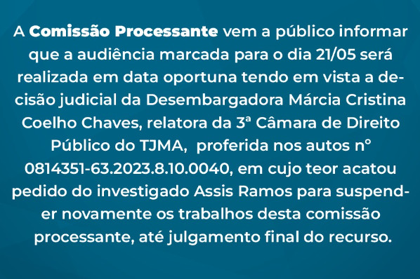 Nota de esclarecimento - Comissão processante